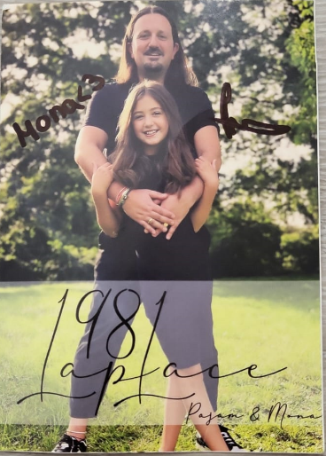 Ein Bild der Autogrammkarte